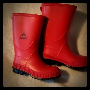 Red Toddler Rainboots-Kamik